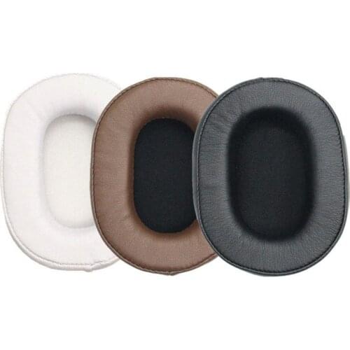 1 Pair Faux Leather Elastic Ear Pads Protective Earcaps Gaming Headset Replacement Earmuffs for ATH-MSR7 M50X M40X SX1