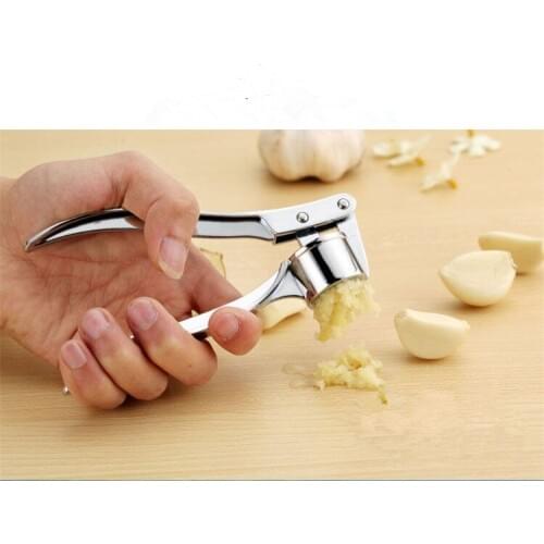 1PC Garlic Presses Tools Zinc Alloy Ginge Garlic Squeeze Tool Crusher Fruit Vegetable Cooking Tools Kitchen Accessories OK 0511