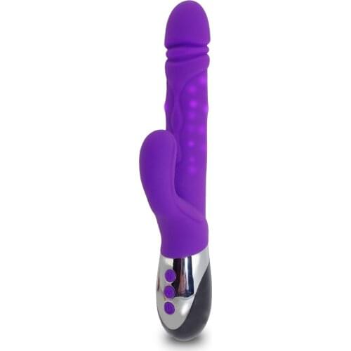 10 Speeds Vibration Rotation Rabbit Vibrators Female Masturbator G Spot Vibrator Massager Thrusting Dildo Adult Sex Product