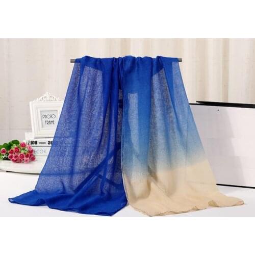 120pcs/lot 2016 fashion spring tie dye color scarf shawl pashmina/double color scarf