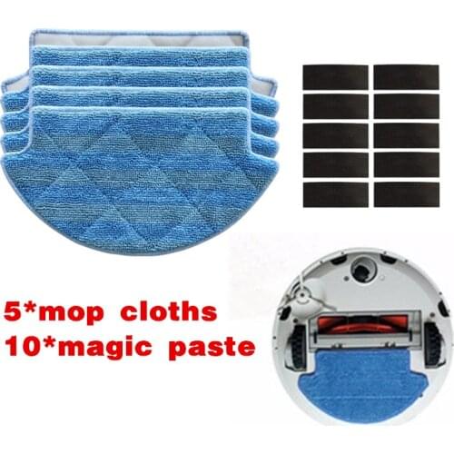 15pcs/lot New high quality Mop Cloths Pads magic paste for Xiaomi Mi Robot Vacuum Cleaner Parts kit replacements accessories