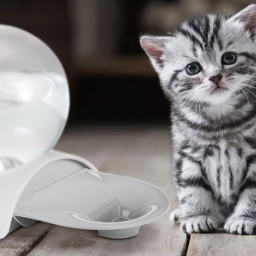 2.8L Fountain Bubble Automatic Cat Water Feeder Drinking Bowl for Pets Water Dispenser Large Cat Drinker No Electricity