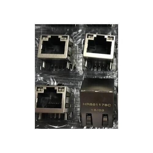 2pcs/lot HR851178C Gigabit network with a new net with band elastic transformer network interface RJ45 Connector new original