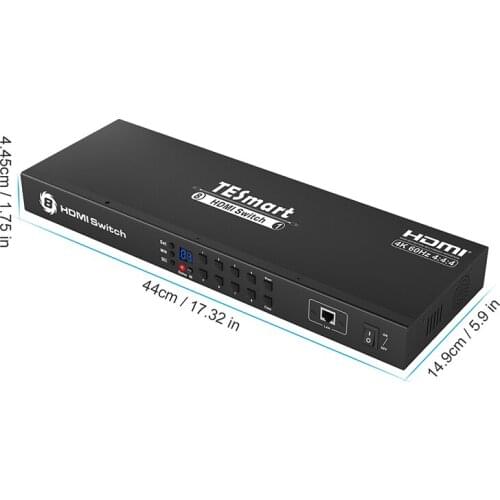 2021 NEW 8 Port KVM HDMI Switch with 4k 60HZ keyboard and Mouse RS232 IP control