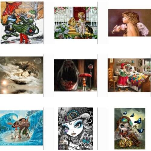 Diamond painting full drill, landscape, diy ,children,5d, diamond embroidery animal, diamond mosaic painting NEW