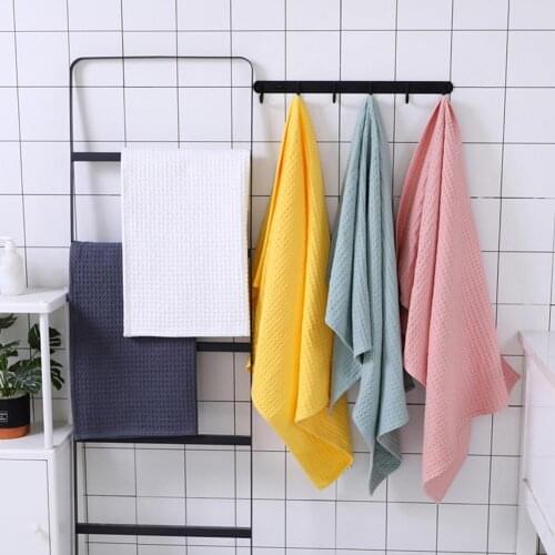 Bath Towel Pure Cotton Easy Drying Bath Washcloth Soft Super Absorbent Thin Body Washcloth Comfortable Washing Towel for Home