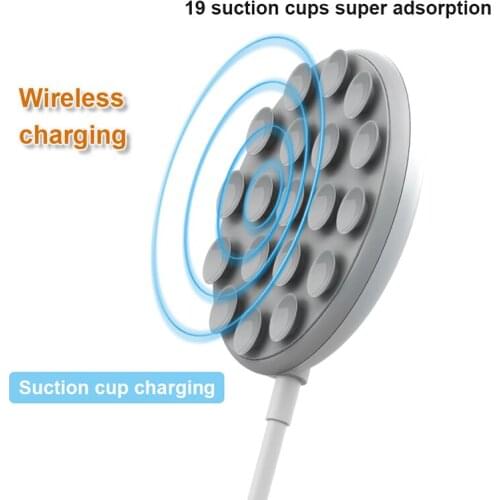 RS57 Suction Cup Wireless Fast Charger 10W Wireless Fast Charger for Apple iphone Huawei Xiaomi Mobile Phone