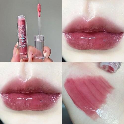 Makeup Lipstick Moisturizing Gloss Plumping Lip Gloss Lip Plumper Mirror Cherry Jelly Lip Glazed Lasting Lip Tint Makeup TSLM1