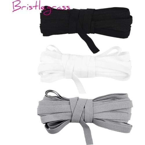BRISTLEGRASS 100 Yard by Roll 7mm Knitting Solid Skinny Elastics Spandex Band kids Hairband Headband Tie Dress Lace Trim Sewing