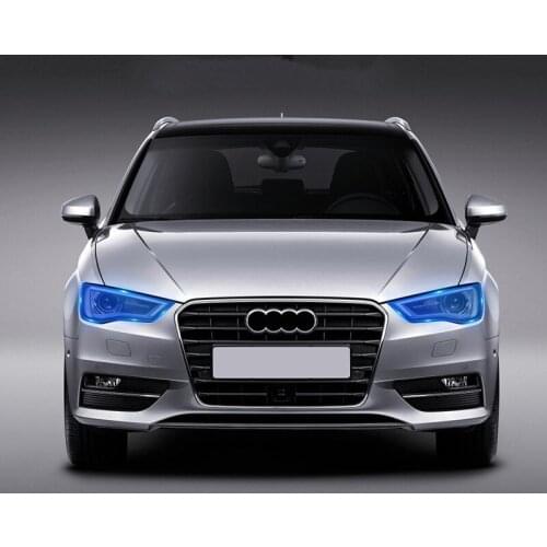 For Audi Q5L/A6L/Q2/A3/Q3/A4L/Q7/A5 Smoked Black Headlight Film Repair Scratch Invisible Protection Film Car Styling Accessories