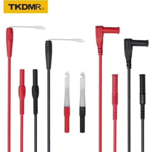 TKDMR Electronic Multimeter Automotive Test Lead Kit Test Pin Back Probe Universal Connectors Set for Multimeters and Vehicles