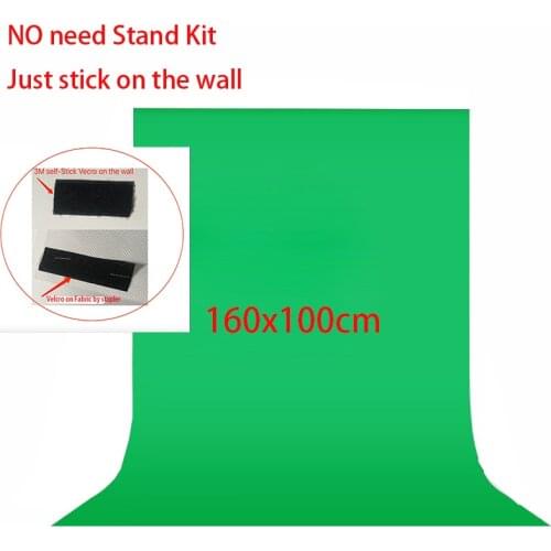 No need Stand Kit 7colors 1.6X1m Photography studio Green Screen Chroma key Background Non-Woven Backdrop for Photo Studio