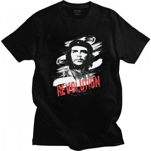 Male Che Guevara Revolution T Shirt Short Sleeves Cotton Tshirt Designer Cuba Cuban Socialism Freedom Tee Top Loose Fit Clothing