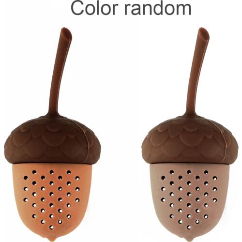 Gadgets Acorn Shape Silicone Tea Tools Tea Infuser Tea Bag Strainer Spice Diffuser Kitchen Accessories