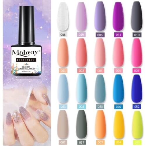 Mobray Gel Nail Polish All For Nails Art Manicure With Semi Permanant Frosted seal Nail Gel Polish Varnishes UV Gel Nail Polish