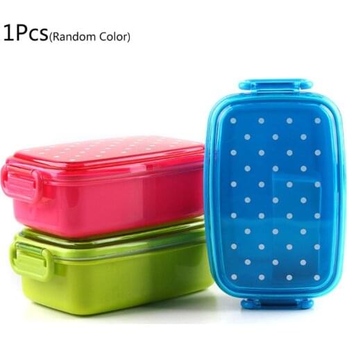 Dot Lunch Box for Children Picnic School Food Storage Container Bento Sushi Box Kids Fruit Snack Microwave Lunch Boxes