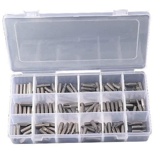 108Pcs Screwdriver Bits Set Cross Torx Short Drill Screw Driver Power Tools PZ1/PZ2/PZ3/H4/H5/H6/TX10/TX15/TX20/TX25/TX30/TX40