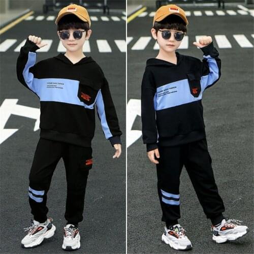 New Boys Clothing Sets Spring Autumn Teenager Boy Clothes Kids Cotton Casual Sports Suit Children Fashion Tracksuits For 5-14Y