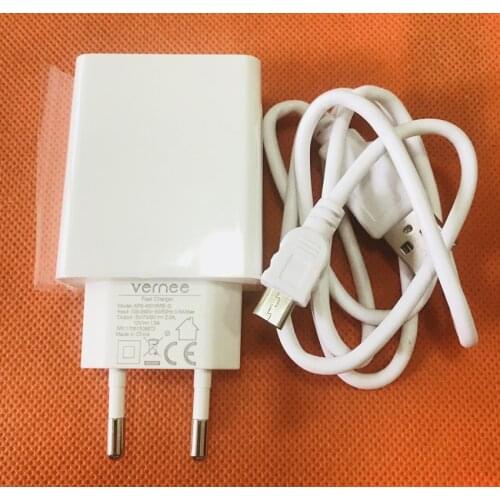 Original USB Charger Plug + USB Cable for Vernee Thor Plus MT6753 Octa Core Free shipping