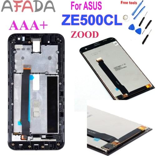 5.0" Original LCD for Asus Zenfone 2 ZE500CL Z00D LCD Digitizer Replacement ZE500CL Display Touch Screen with Frame