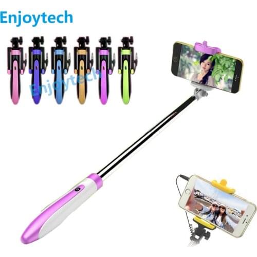 New Portable Handheld Monopod Mini Wired Selfie Stick for Iphone 6 6s Plus Samsung Xiaomi Android 4-6inch Smart phones