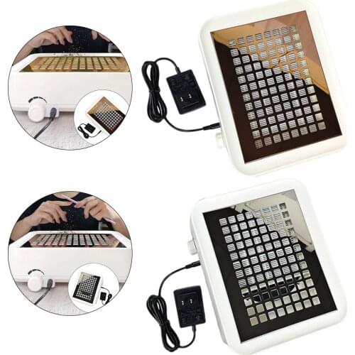 80W Nail Dust Collector with Filters for Acrylic Nail Removal Fan Vacuum Cleaner Manicure Machine Tools With Filter Strong Power