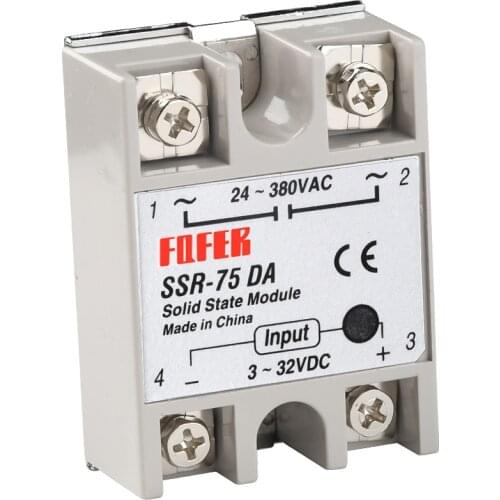 Solid State Relay SSR-50DA SSR-60DA SSR-70DA SSR-100DA DC-AC 3-32V 24-380V SSR 50DA 60DA 70DA 100DA 50/60/70/100A Relay Module