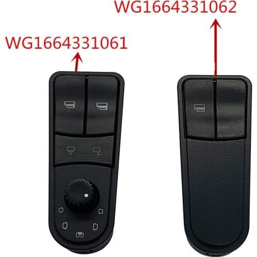 WG1664331061(Main driver)WG1664331062(Co-pilot)Howo A7 Electric switch glass lift original door control switch Sinotruk howo