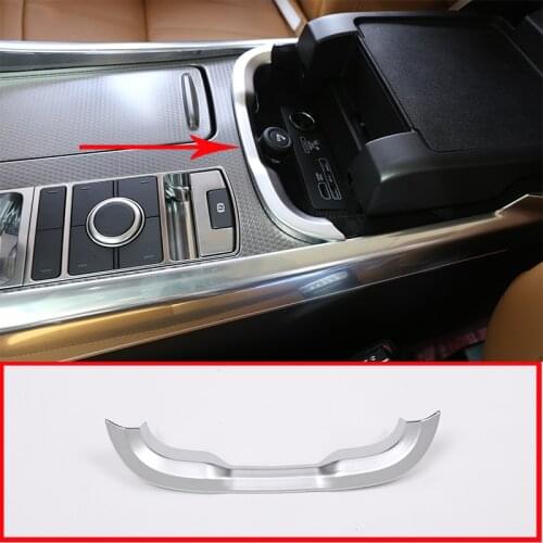1 Pcs Car Accessory Interior Central Control Armrest Box Decoration Strips Trim For Land Rover Range Rover Sport RR Sport 2018