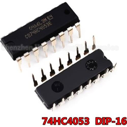 10pcs/lot 74HC4053 CD74HC4053E SN74HC4053N DIP-16 new original free shipping In Stock