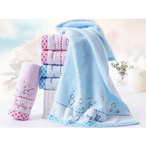 A pack of 10 towels 100% cotton household towels, soft and absorbent, affordable, face towel 78*34cm