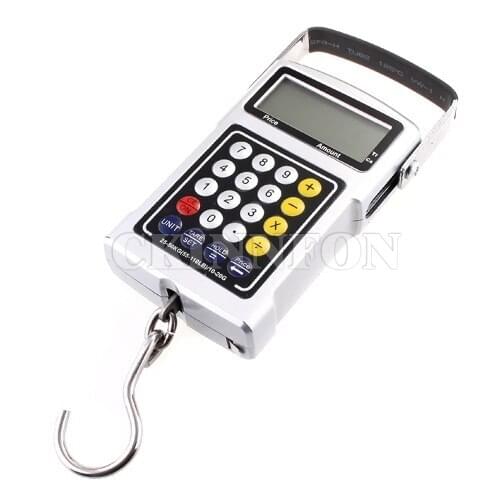 100Pcs/Lot promotion 7 in 1 Digital Pocket Multi-function Fish Hook 20g 50kg Hanging , LCD Display