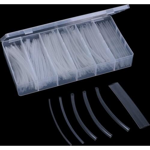 150Pcs 100mm 2:1 Heat Shrink Tubing Polyolefin Transparent Tube Sleeving Wrap High Quality