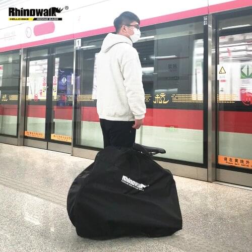 Rhinowalk 16 Inch Rainproof Lightweight Folding Bicycle Storage Bag Portable Bicycle Bag Bike Carry Bag Bicycle Accessories