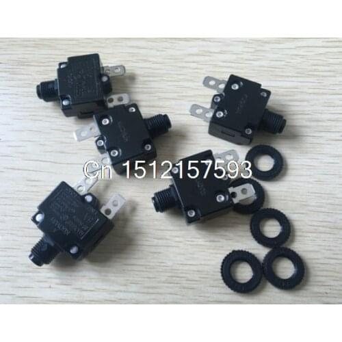 5pcs/10 pcs /20pcs 5A amp RESET BUTTON FUSE thermal overload fuse