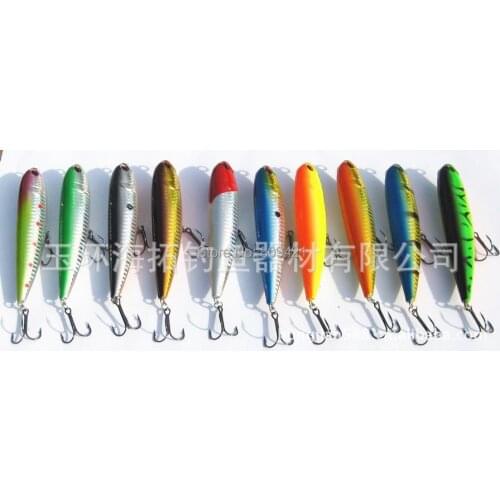 50pcs/lot Water line pencil Lure Minuoluya (4.5"11.5CM / 0.78OZ 22 g) Luyaluya bait lures