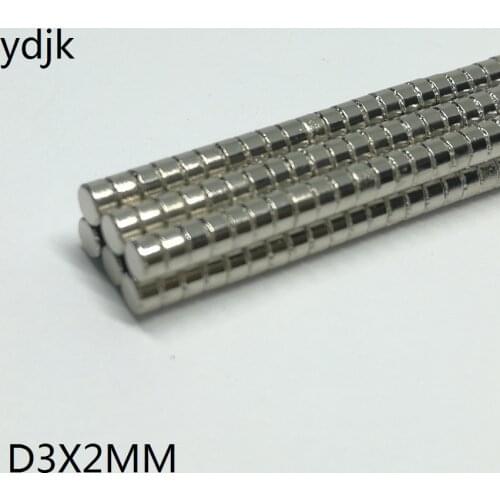 500pcs/lot disk magnet 3*2 N35 magnet NdFeB magnet 3x2 Dia 3 x 2 neodymium magnet 3x2