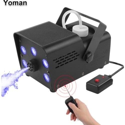 550W Mini LED RGB Wireless Fog Smoke Mist Machine Disco DJ Party Christmas With Remote Control LED Moving Head Light Par Light