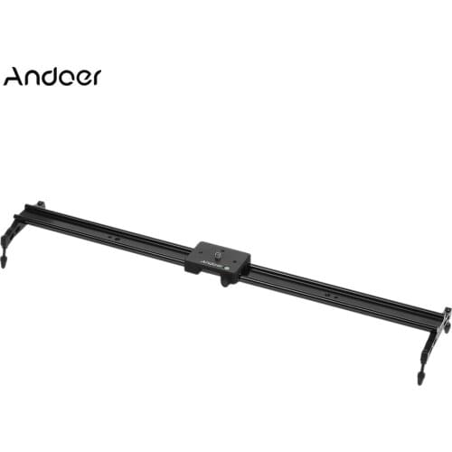 Andoer 60cm/23.6" Metal Aluminum Alloy Video Track Slider Dolly Rail Stabilizer for Canon Nikon Sony DSLR Cam Camera Camcorder