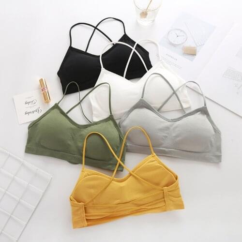 Elastic Gathering Bralette Push Up Bra Summer Anti-light Korean Style Wild Bra Tube Top Sexy No Rims Sling Bra