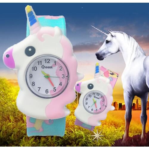 Children Watch Cartoon horse Watch Students clock Analog Dial Quartz Watches Kids Wrist Watches for Boys Girls Baby Xmas Gifts