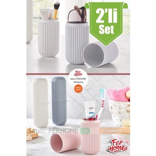 Travel Type Accessory Transport Container 2gang Smart Storage Container Glasses Toothbrush Makeup Box Organizer