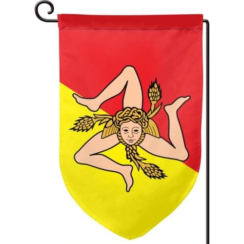 Italy Of The Sicily Garden Flag Indoor Outdoor Home Yard Flag Banner Household Hanging Flag Decor