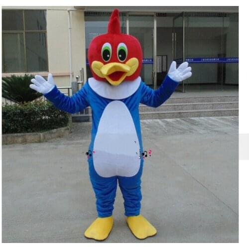 Big Bird Mascot Costume Red Head Blue Body White Belly Cosplay Party Outfits Advertising Carnival Halloween Chrismas Mascot