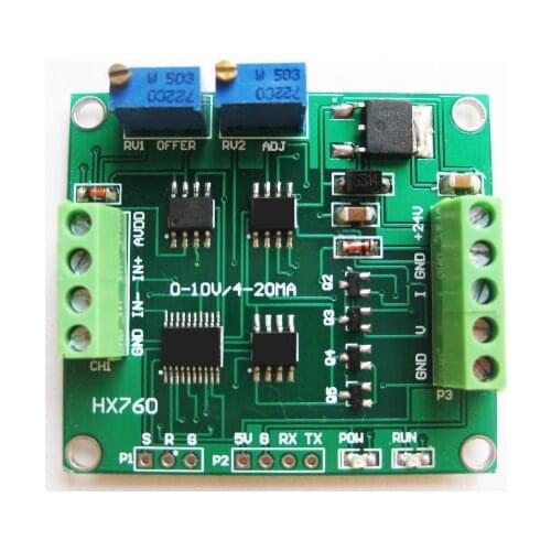 Small Size Load Cell Amplifier Circuit Module Weight Sensor Signal Converter 4-20mA 0-10V Out