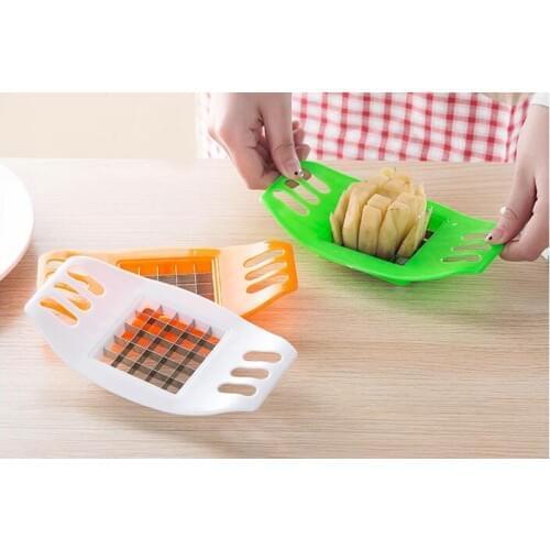 1PC Kitchen Candy Color Random Potato Garnish Cutter Peeler Spiral Vegetable Curly Slicer Kitchen Fries Stainless Steel OK 0798