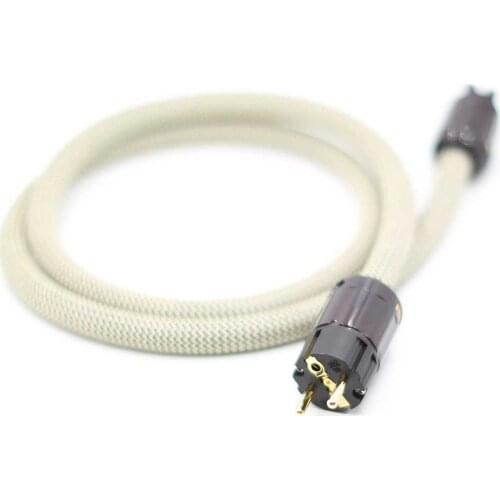 Pcs 5N OCC Copper European Power Cord Cable With P079E C079 Power Plug hifi Power Cable