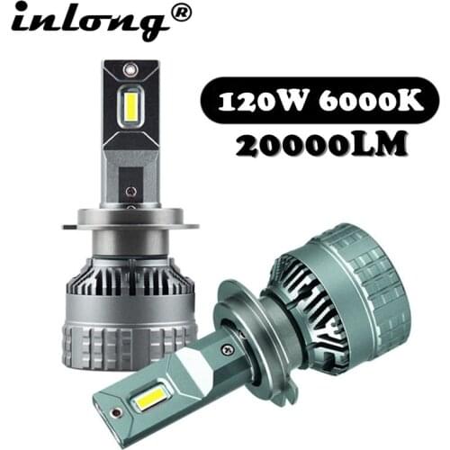 With Original ZES Chip H7 Led Bulb H4 LED Headlamp 20000LM No Error Canbus H1 H8 H11 9005 HB3 9006 HB4 Car Headlight Fog Light