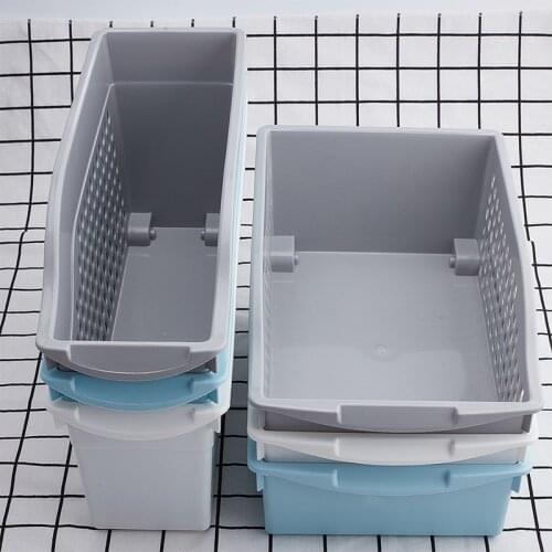 Kitchen Seasoning Bottle Sorting Box Bathroom Sundry Storage Basket Tabletop Cabinet Belt Wheel Storage Basket Household