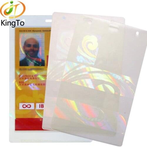 86*54MM ID Card Size Thermal Lamination Hologram Laminating Film Pouch